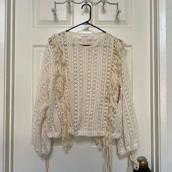 See by Chloe cream knit sweater 36/small - Picture 1 of 4
